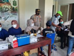 Dukung Percepatan Vaksinasi, Polsek Pattallassang Gelar Gerai Vaksinasi
