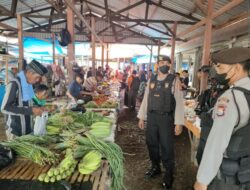 Beri Rasa Aman, Sat Samapta Polres Takalar Laksanakan Patroli di Pasar Tradisional