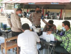 Sikes Polres Takalar Gelar Gerai Vaksin Presisi di Kantor Polsek Galsel