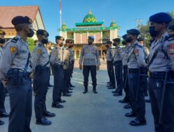 Awali Giat, Kasi Propam Polres Takalar Beri Arahan Pada Siswa Bintara Latihan Kerja