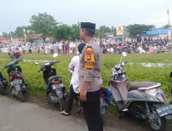 Personil Polsek Galsel Polres Takalar PAM Sholat Idul Adha