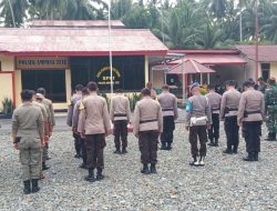 Gelar Apel bersama di Mako.Polsek Ampana Tete.Kabupaten Tojo una-una. Sulteng.