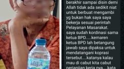 Aroma Busuk di Kusau Makmur! Ketua BPD Diduga Main Proyek Gelap Bersama PT ATS