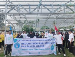 STIKes Bina Bangsa Majene Meriahkan Hari Kesehatan Nasional ke-61 di Kabupaten Majene