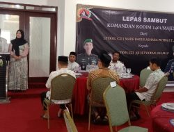 Letkol Czi Aji Setyawan, S.H Resmi jabat Komando Distrik Militer (Kodim) 1401/Majene